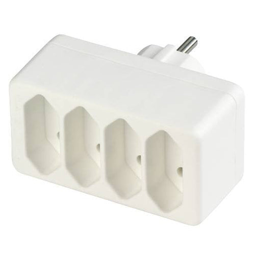 Rev Connector Transicion 4 Veces Eurosteckdosen White — image 1