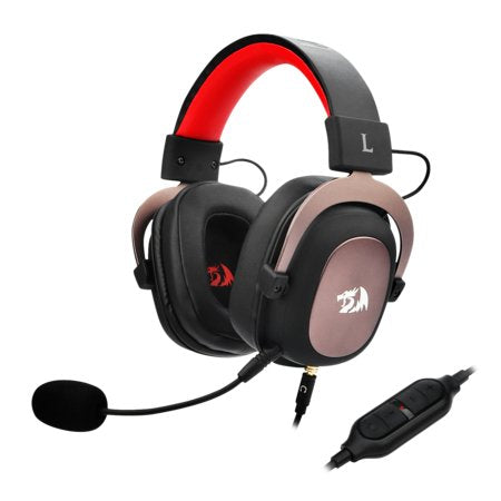 Redragon Auriculares H510 Zeus Alámbrico Diadema Set USB Tipo a Negro Rosa Rojo
