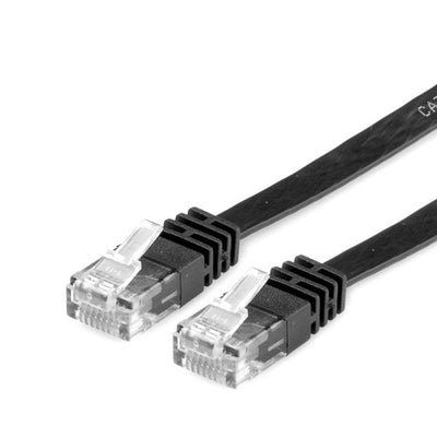 Value Network Cable KAT.6 Class And UTP Extra-flach Black 5M — image 1