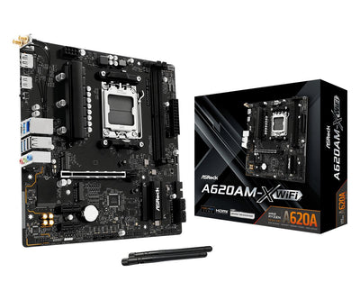 Asrock Motherboard A620AM-X Wi-Fi AM5 MATX HDMI DP DDR5 — image 1