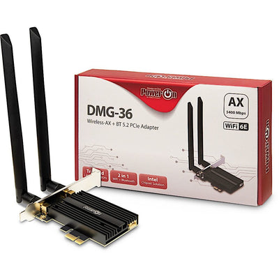 Inter-tech WI-FI6E + BT5.2 Adapter PCIE DMG-36 5400Mbps Retail — image 1
