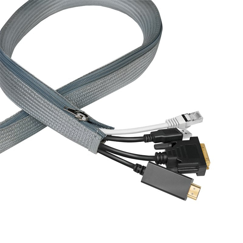 Logilink Hose Cable With Zip Ø 50MM Grey 1M
