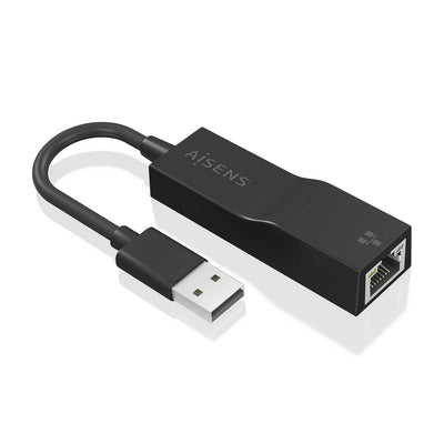 Aisens Converter USB 3.0A Ethernet Gigabit 10/100/1000Mbps - 15CM - Black — image 1