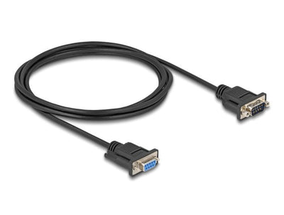 Delock 87834 Cable Serie RS-232 D-SUB9 Male a Female 2M — image 1