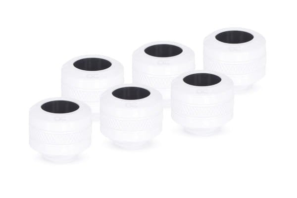 Alphacool Ice Congestion 13MM Rardtube Fitting G1/4, Pack 6 - White
