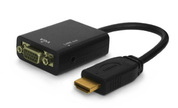 Savio CL-23 Adapter HDMI Cable VGA Black
