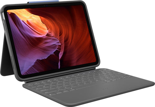 Logitech Rugged Folio Box Of Keyboard And Folio Apple Smart Connector Azerty French Graphite Apple 10.2-INCH I — image 1