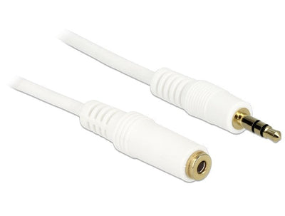 Delock Cable 3.5MM M-f, 3M Audio 3,5MM White — image 1