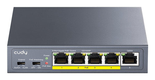 Cudy GS1005P Switch Gigabit PoE + 5 Ports With 1 Slot Sfp — image 1