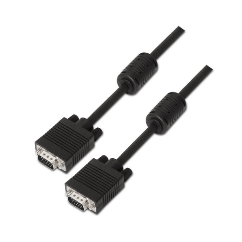 Aisens Cable Svga With Ferrita - HDB15/MACHO-HDB15/Male - 1.80M - Black — image 1