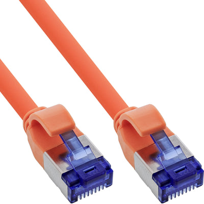Inline® Network Cable Slim, CAT.6A, S/FTP, Tpe (lszh) Flexible, PoE, Orange, 30M — image 1