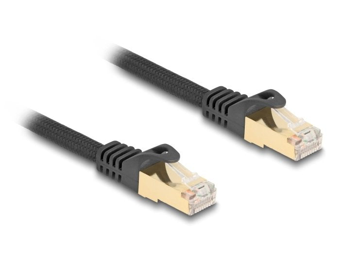 Delock 80316 RJ45 Network Cable Trenzado CAT.6A S/FTP 0.50M Negro