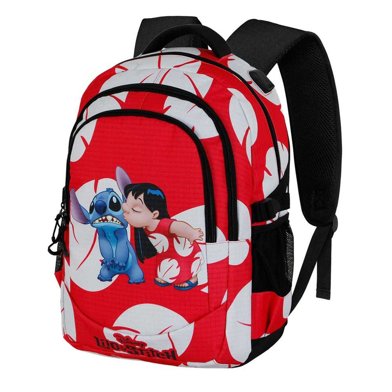 Backpack Kiss Stitch Disney 44CM Adaptable