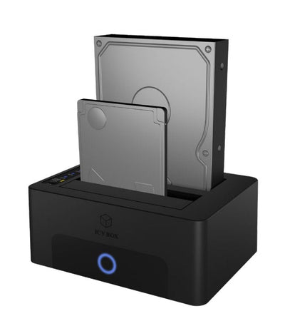 Icy Box IB-1232CL-U3 2BAY Docking Clone Station For 2.5 And 3.5 HDD SATA USB 3.2 Gen 1 — image 1