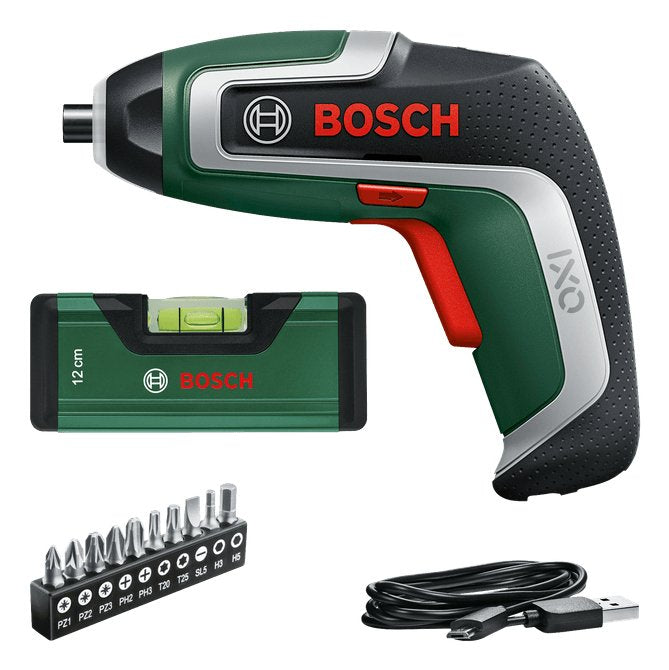 Bosch Bricolaje And Garden Screwdriver Wireless Ixo Set Of 7 Puntas 3,6 Voltios Green Black Battery Iones Liti