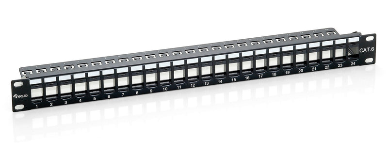 Equip Patch Panel Vacio CAT.6 24 Ports Keystone 1U