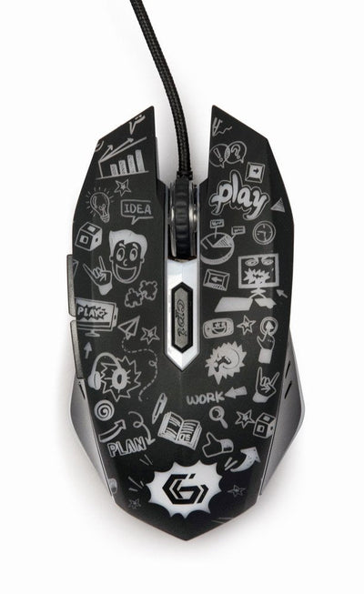 Mouse Óptico LED 6 Buttons 1200-3600 Dpi, Grafity — image 1