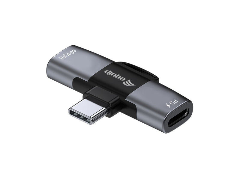 Equip Adapter USB-C-2x USB-C 10Gbps Pd 100W Alu.