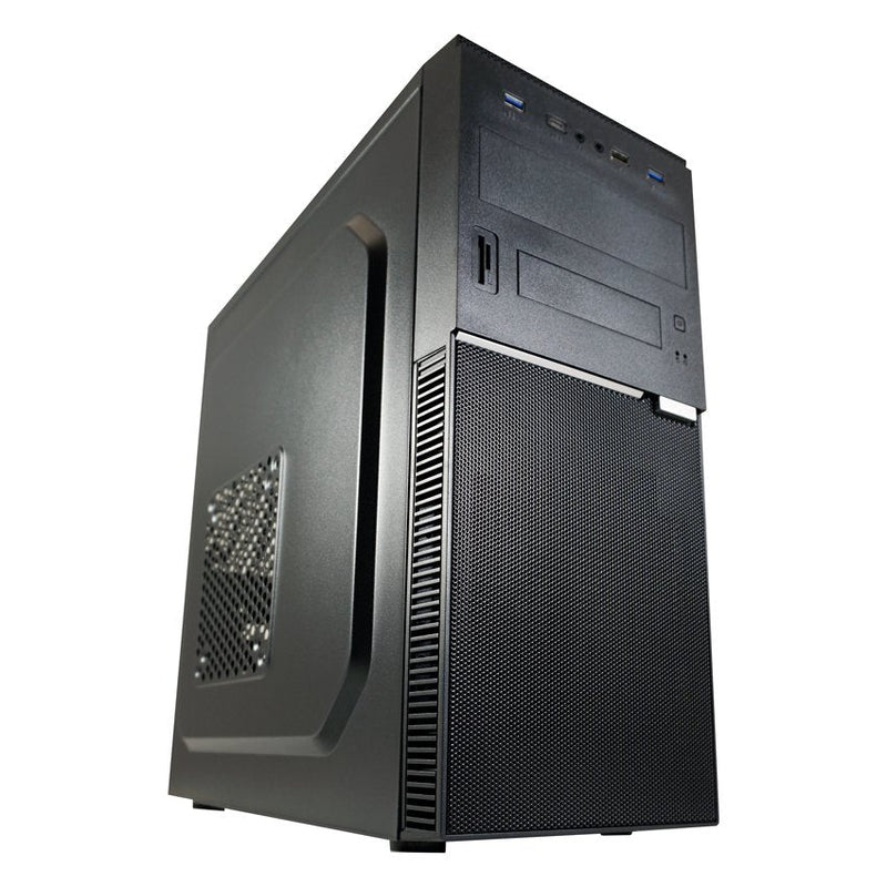 PC Case Miditower ATX 7041B Black USB-C USB-A HD Audio Without Power Supply