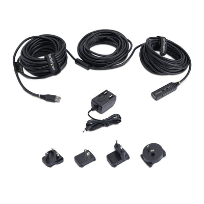 StarTech Cable Alargador USB 2.0 Activo M/H 15M Black — image 1