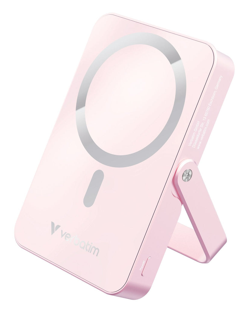 Verbatim Power Bank With Standfuss Mag.wireless 10000MA Pink 32267