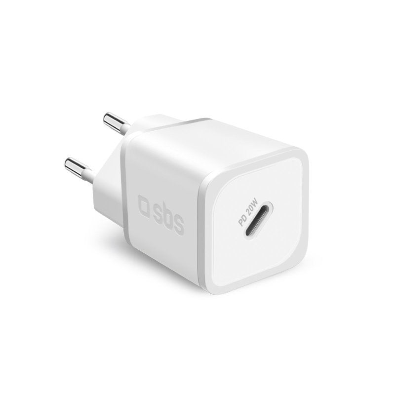 Sbs TETRGAN1C20W Wall Charger USB-C Pd 20W Charging Fast