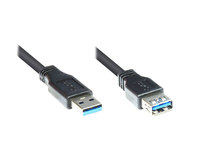 Cable Alcasa 5M USB 3.0A USB 3.2 Gen 1 (3.1 Gen 1) USB a Black