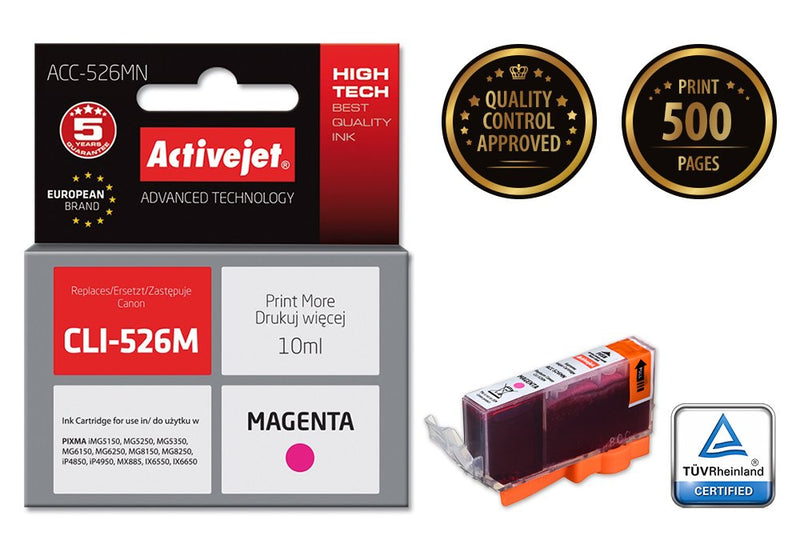 Activejet ACC-526MN Ink Compatible Magenta 1 Pieces