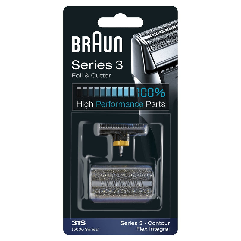 Braun 31S - Spare Part Shaver Electrica, Compatible With Afeitadoras Series 3, Colour Silver