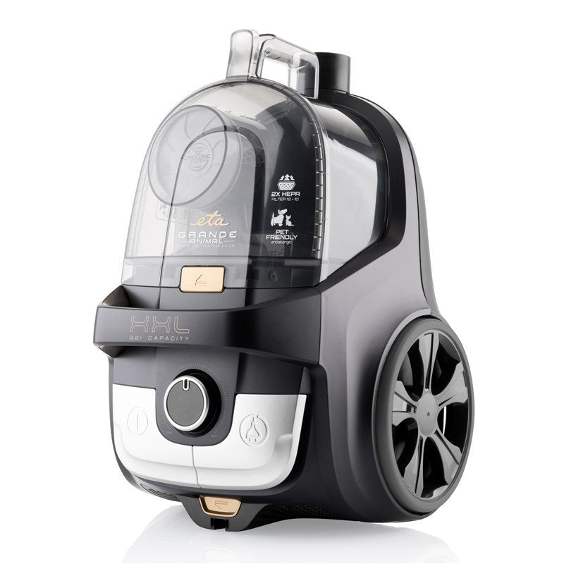 Eta Vacuum Cleaner Large Animal ETA222390000 Without Bag Power 850W, Capacity Polvo 3,2 L, Black/Oro