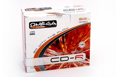 Omega Freestyle Cd-r 700MB 52X Box SLIM*10 Ofs — image 1