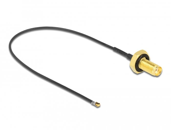 Delock Cable Antenna Sma Connector Female Assembly a Mhf 4L Lk Connector Male 1.37 20CM Gewindelnge 10MM Prote