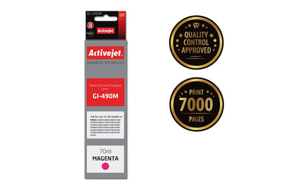 Activejet Ink AC-G490M (reemplazo Canon GI-490M - Supreme - 70ML - Magenta — image 1