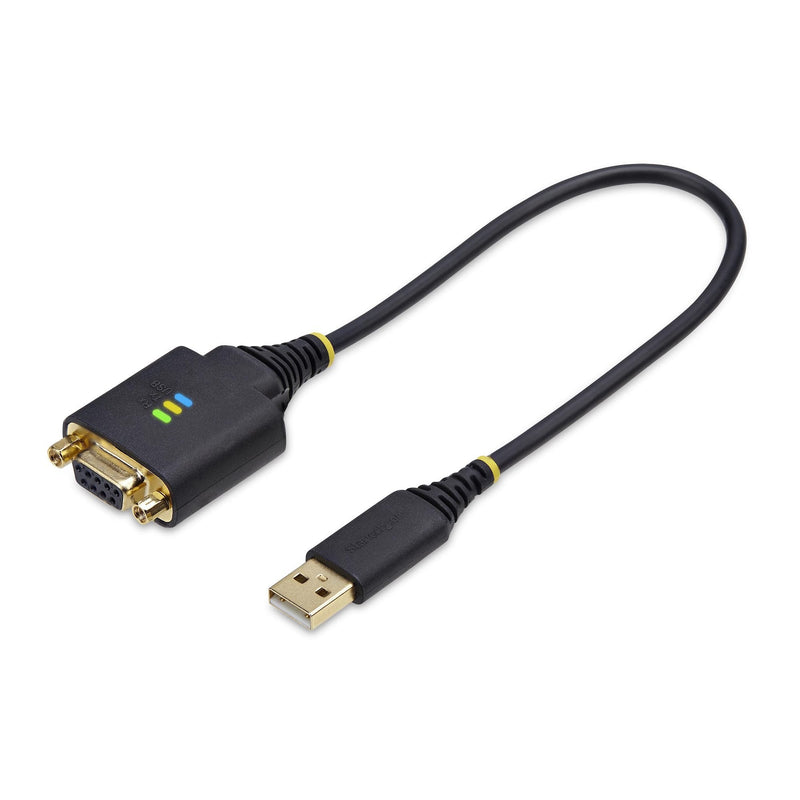 StarTech.com 1P1FFCN-USB-SERIAL Cable Serie Black 0,3M USB Type a dB-9