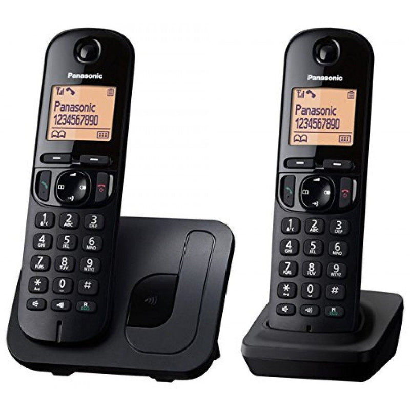 Panasonic Phone KX-TGC212 Dect Identificador Llamadas Black