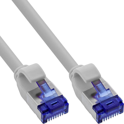 Inline® Network Cable Slim, CAT.6A, S/FTP, Tpe (lszh) Flexible, PoE, Grey 25M — image 1