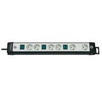 Brennenstuhl Power Strip 1951560600 Base Múltiple 3M 6 Salidas AC Black Grey — image 1