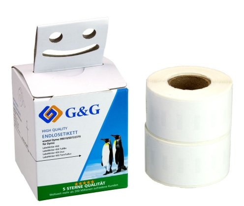 G&g 2X 130 Labels Compatible With Dymo 99010/ S0722370