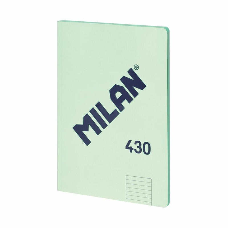Milan Libreta Encolada Formato A4 Pautado 7MM - 48 Hojas 95 Gr/M2 - Microperforado - Cover Blanda - Colour Gre