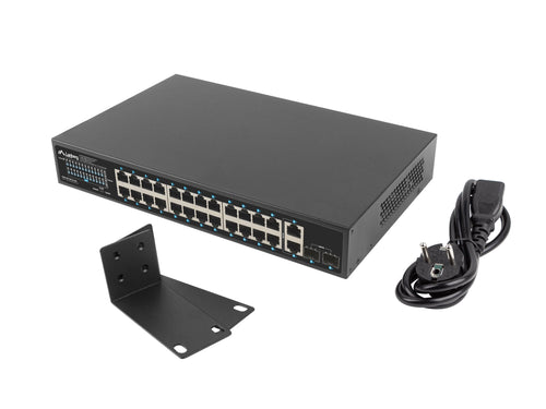 Lanberg Switch 24 Ptos 1GB PoE+/2X Sfp 2X Gbit Ethernet 360W Rack 19 — image 1