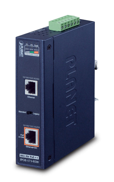 Planet IPOE-171-95W Switch Gigabit Ethernet (10/100/1000) Energía Sobre Ethernet (PoE) Blue — image 1