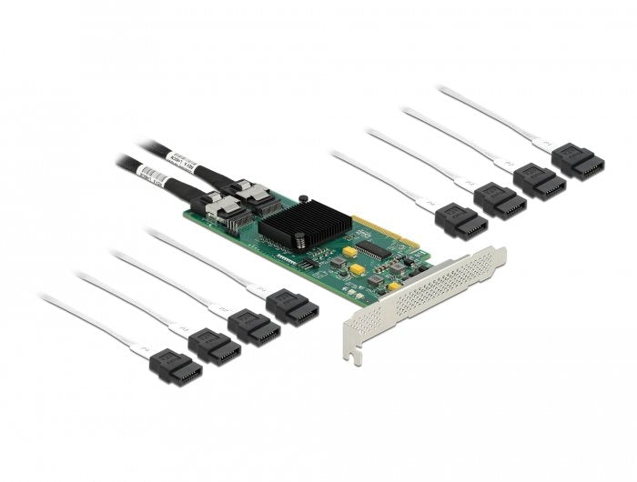 Delock Card SATA Pci Express X8 8 Ports With Cable Connection