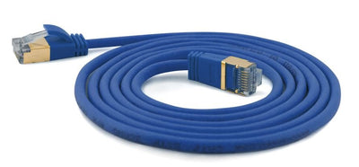 Wantecwire Sstp, Cable Connection CAT.7 Slim And Round Connector CAT.6A, D 4MM, Blue Length 10,00M — image 1