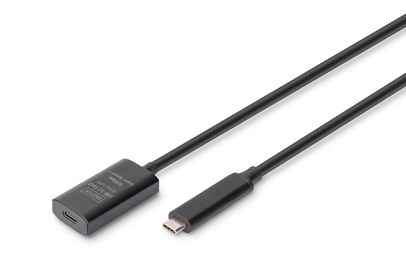Digitus Cable Active USB 3.2 GEN2 10G Extension, USB-C - Usb-c, 5M, Black