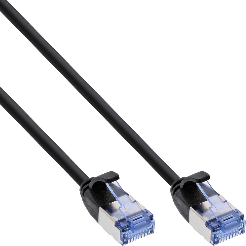 Inline Network Cable Slim Round U/FTP CAT.6A Black 7,5M