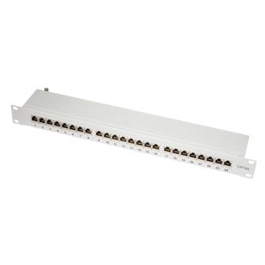 Logilink NP0060- Patch Panel 19-MOUNTING CAT.6A STP 24 Ports Grey — image 1