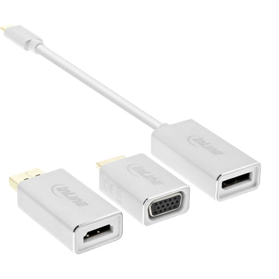 Inline USB Display Converter Set 6 1, USB Type-c Male a DisplayPort Female Hdmi, VGA (modo Alternativo Dp), 4K — image 1