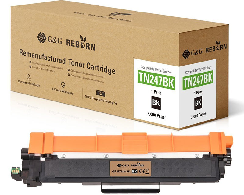 G&g Reborn-toner Compatible With Brother TN-247BK