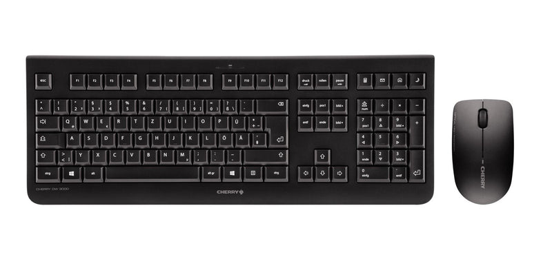 Cherry Keyboard Spanish + Mouse Dw 3000 Wireless Ultra Quiet Black