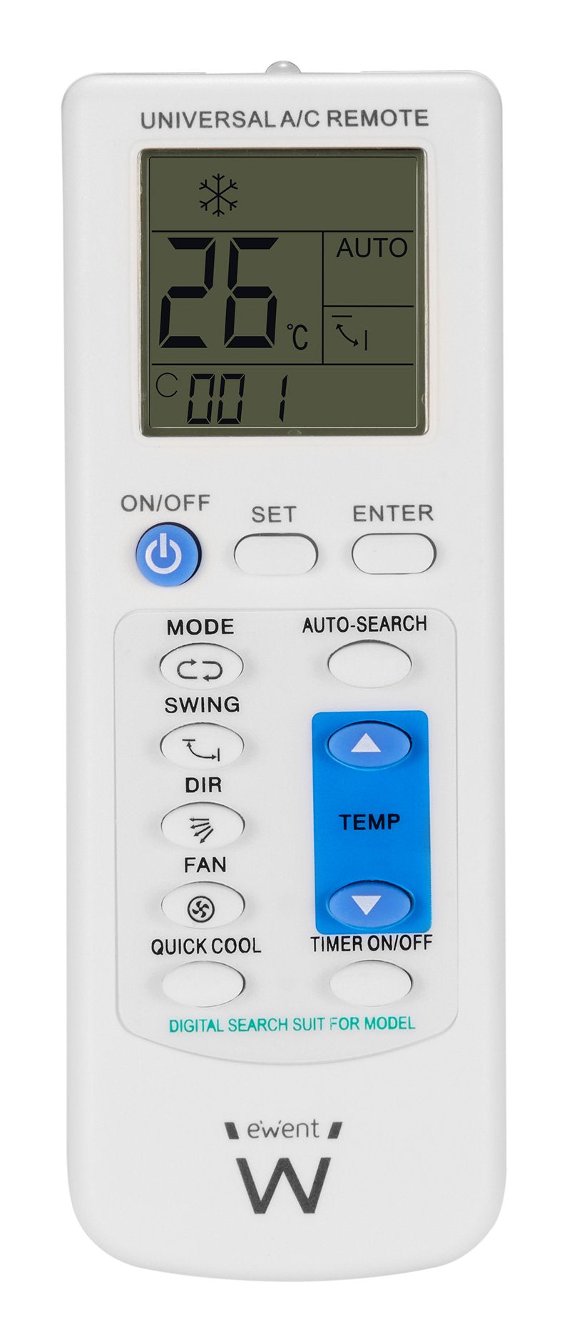 Ewent Remote Control Universal EW1579 Air Acondicionado